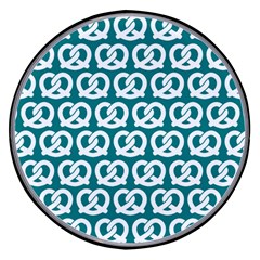 Teal Pretzel Illustrations Pattern Wireless Fast Charger(Black)