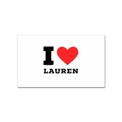 I Love Lauren Sticker Rectangular (10 Pack) by ilovewhateva