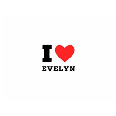I Love Evelyn One Side Premium Plush Fleece Blanket (extra Small) by ilovewhateva