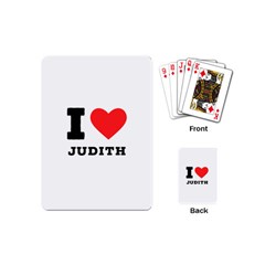 I Love Judith Playing Cards Single Design (mini) by ilovewhateva