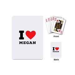 I Love Megan Playing Cards Single Design (mini)