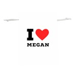 I love megan Lightweight Drawstring Pouch (L) Front