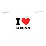 I love megan Lightweight Drawstring Pouch (L) Back