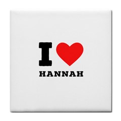 I Love Hannah Face Towel by ilovewhateva