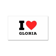 I Love Gloria  Sticker (rectangular) by ilovewhateva