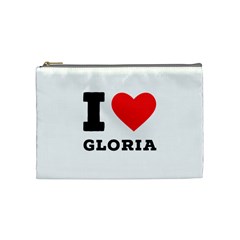 I Love Gloria  Cosmetic Bag (medium) by ilovewhateva