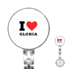 I Love Gloria  Stainless Steel Nurses Watch by ilovewhateva