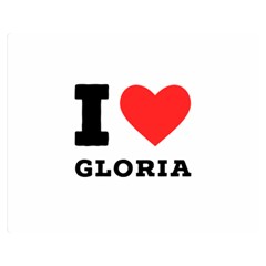 I Love Gloria  Premium Plush Fleece Blanket (medium) by ilovewhateva
