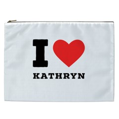 I Love Kathryn Cosmetic Bag (xxl) by ilovewhateva
