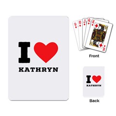 I Love Kathryn Playing Cards Single Design (rectangle) by ilovewhateva