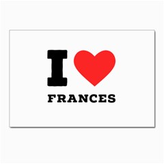 I Love Frances  Postcard 4 x 6  (pkg Of 10) by ilovewhateva