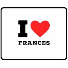 I Love Frances  Fleece Blanket (medium) by ilovewhateva