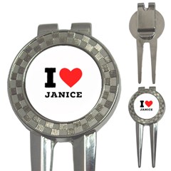 I Love Janice 3-in-1 Golf Divots by ilovewhateva