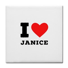 I Love Janice Face Towel by ilovewhateva