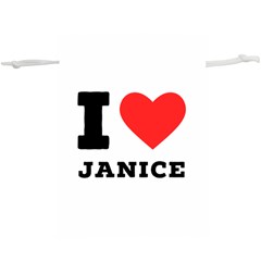 I Love Janice Lightweight Drawstring Pouch (xl) by ilovewhateva