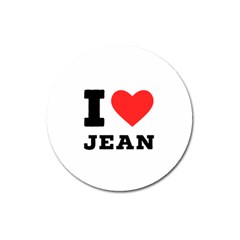 I Love Jean Magnet 3  (round) by ilovewhateva