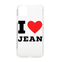 I Love Jean Iphone 11 Tpu Uv Print Case by ilovewhateva