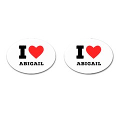 I Love Abigail  Cufflinks (oval) by ilovewhateva