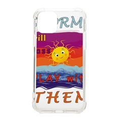 Sun Happy Fight The Storm Letters Iphone 11 Pro 5 8 Inch Tpu Uv Print Case by Lintvern