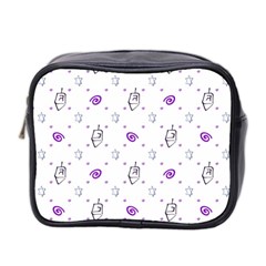 Background Hexagram Spiral Mini Toiletries Bag (two Sides) by Semog4