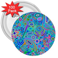 Tribal Pattern Pattern 3  Buttons (100 Pack)  by Semog4