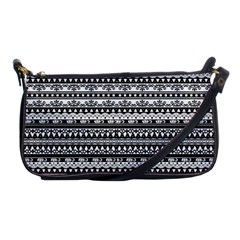 Tribal Zentangle Line Pattern Shoulder Clutch Bag by Semog4