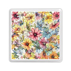 Flower Nature Floral Spring Memory Card Reader (square) by Semog4