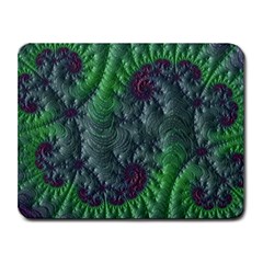 Fractal Floral Background Planetary Small Mousepad by Semog4