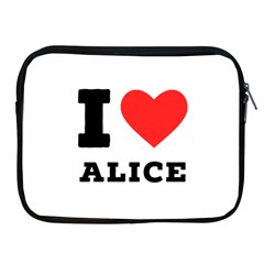 I Love Alice Apple Ipad 2/3/4 Zipper Cases by ilovewhateva