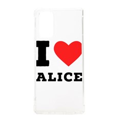 I Love Alice Samsung Galaxy Note 20 Tpu Uv Case by ilovewhateva