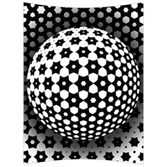 Sphere Spherical Circular Monochrome Circle Art Back Support Cushion by Jancukart
