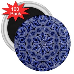 Mandala Pattern Rosette Kaleidoscope Abstract 3  Magnets (100 Pack) by Jancukart