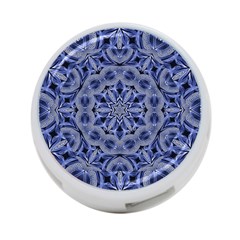 Mandala Pattern Rosette Kaleidoscope Abstract 4-port Usb Hub (two Sides)