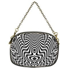 Monochrome Symmetry Abstract Chain Purse (one Side) by Jancukart
