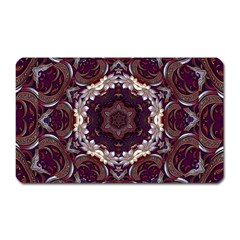 Rosette Kaleidoscope Mosaic Abstract Background Magnet (rectangular) by Jancukart