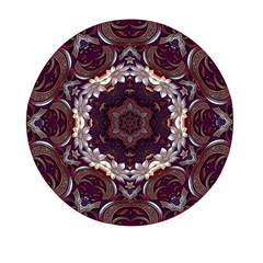 Rosette Kaleidoscope Mosaic Abstract Background Mini Round Pill Box (pack Of 5)