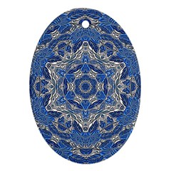 Mandala Rosette Kaleidoscope Abstract Background Ornament (oval)