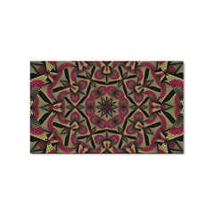 Mandala Rosette Pattern Kaleidoscope Abstract Sticker Rectangular (10 Pack)