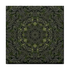 Mandala Rosette Kaleidoscope Floral Background Face Towel by Jancukart