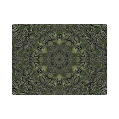 Mandala Rosette Kaleidoscope Floral Background One Side Premium Plush Fleece Blanket (mini) by Jancukart