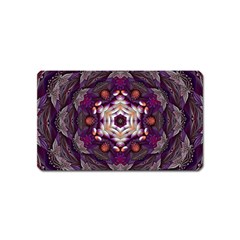 Rosette Kaleidoscope Mosaic Abstract Background Art Magnet (name Card) by Jancukart