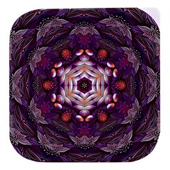 Rosette Kaleidoscope Mosaic Abstract Background Art Stacked Food Storage Container by Jancukart