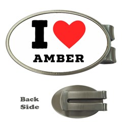 I Love Amber Money Clips (oval)  by ilovewhateva