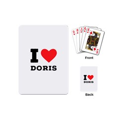 I Love Doris Playing Cards Single Design (mini) by ilovewhateva