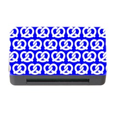 Blue Pretzel Illustrations Pattern Memory Card Reader With Cf by GardenOfOphir