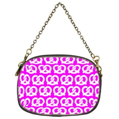 Pink Pretzel Illustrations Pattern Chain Purse (one Side) by GardenOfOphir