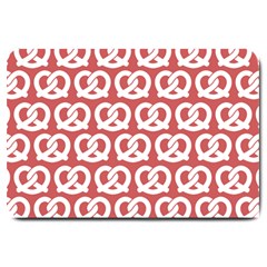 Trendy Pretzel Illustrations Pattern Large Doormat by GardenOfOphir