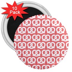 Chic Pretzel Illustrations Pattern 3  Magnets (10 Pack) 