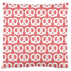 Chic Pretzel Illustrations Pattern Large Cushion Case (two Sides) by GardenOfOphir