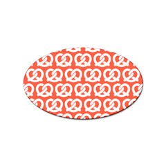 Coral Pretzel Illustrations Pattern Sticker Oval (10 Pack) by GardenOfOphir